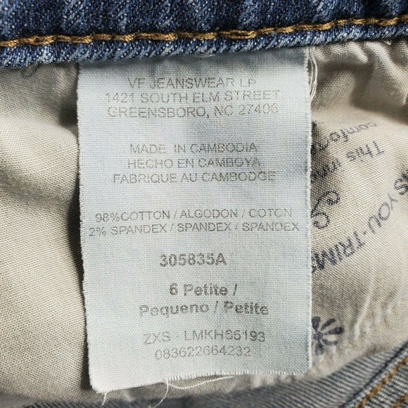 CC - Lee Natural Bootcut Jeans Womens SZ 6 Petite Medium Wash High Rise Waist - Picture 4 of 6